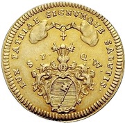 1 Goldgulden - Anselm Francis of Ingelheim, Germany, 1746 reverse image