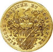 1 Goldgulden - Charles Philip of Greiffenklau-Vollraths, Germany, 1749 reverse image