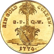 1 Goldgulden - Adam Frederick of Seinsheim, Germany, 1773-1778 reverse image
