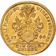 1 Goldgulden - Francis Louis of Erthal, Germany, 1786-1794 reverse image