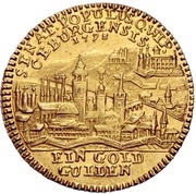 1 Goldgulden - George Charles of Fechenbach, Germany, 1798 reverse image