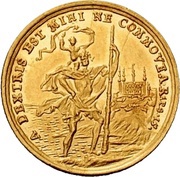 1 Ducat - Christoph Francis of Hutten, Germany, 1724 reverse image