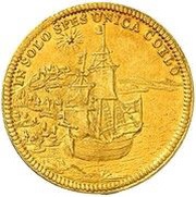 1 Ducat - Christoph Francis of Hutten, Germany, 1724 reverse image
