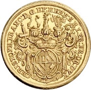 1 Ducat - Christoph Francis of Hutten, Germany, 1727-1728 reverse image