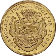 1 Ducat - Francis Louis of Erthal, Germany, 1780-1783 reverse image