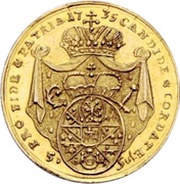 5 Gulden - Frederick Charles of Schönborn, Germany, 1735 reverse image