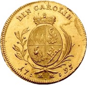 1 Carolin - George Charles of Fechenbach, Germany, 1795 reverse image