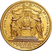 6 Ducats - Charles Philip of Greiffenklau-Vollraths Consecration as Prince-Bishop, Germany, 1749 reverse image