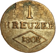 1 Kreuzer - Ferdinand, Germany, 1808 reverse image