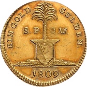 1 Goldgulden - Ferdinand of Austria Neujahrsgoldgulden, Germany, 1807-1809 reverse image