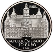 10 Euros Eggenberg Castle obverse image