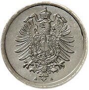 1 Pfennig - Wilhelm II type 1 - large shield - Pattern obverse image