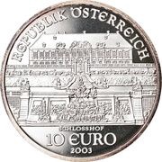 10 Euros Schloss Hof Castle obverse image