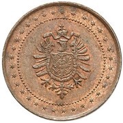 2 Pfennig - Wilhelm I Pattern, Germany, 1873-1877 obverse image