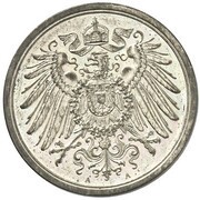 2 Pfennig - Wilhelm II type 2 - small shield - Pattern obverse image