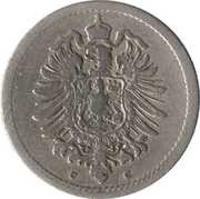 5 Pfennig - Wilhelm I type 1 - large shield obverse image