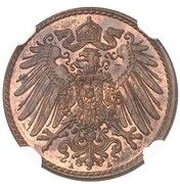 5 Pfennig - Wilhelm II type 2 - small shield - Pattern obverse image