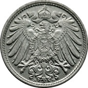 10 Pfennig - Wilhelm II type 2 - small shield obverse image