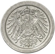 10 Pfennig - Wilhelm II type 2 - small shield - Pattern obverse image