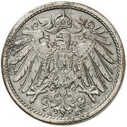 10 Pfennig - Wilhelm II type 2 - small shield - Pattern obverse image