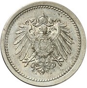 10 Pfennig - Wilhelm II type 2 - small shield - Pattern obverse image