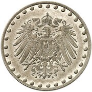 10 Pfennig - Wilhelm II type 2 - small shield - Pattern obverse image