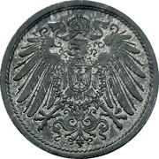 10 Pfennig - Wilhelm II type 2 - small shield; without mintmarks obverse image