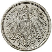 10 Pfennig - Wilhelm II type 2 - small shield - Pattern obverse image