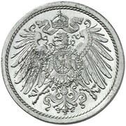 10 Pfennig - Wilhelm II type 2 - small shield - Pattern obverse image