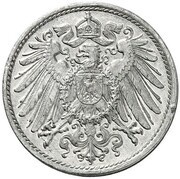 10 Pfennig - Wilhelm II type 2 - small shield - Pattern obverse image