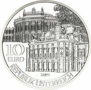 10 Euros Burg Theater and Opera obverse image