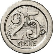 25 Pfennig - Wilhelm II Pattern, Germany, 1907 reverse image