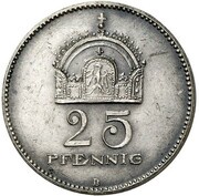 25 Pfennig - Wilhelm II Pattern obverse image
