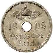 25 Pfennig - Wilhelm II Pattern obverse image