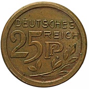 25 Pfennig - Wilhelm II Trial strike obverse image