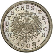 25 Pfennig - Wilhelm II Pattern obverse image