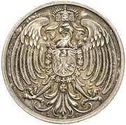 25 Pfennig - Wilhelm II Pattern obverse image