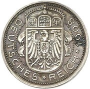 25 Pfennig - Wilhelm II Pattern obverse image