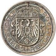 25 Pfennig - Wilhelm II Pattern obverse image