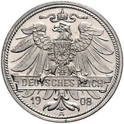 25 Pfennig - Wilhelm II Pattern obverse image