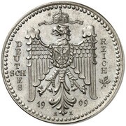 25 Pfennig - Wilhelm II Pattern obverse image