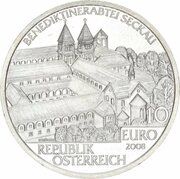 10 Euros Seckau Abbey obverse image