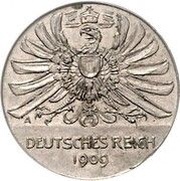 25 Pfennig - Wilhelm II Pattern obverse image