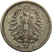 50 Pfennig - Wilhelm I type 1 - large shield obverse image