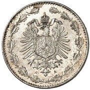 ½ Mark - Wilhelm I Pattern obverse image