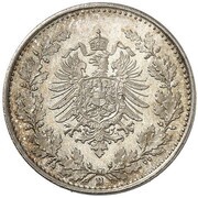½ Mark - Wilhelm I type 1 - large shield - Pattern obverse image