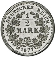 50 Pfennig - Wilhelm I Pattern reverse image
