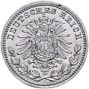 50 Pfennig - Wilhelm I type 1 - large shield - Pattern obverse image