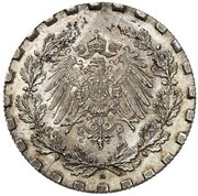 50 Pfennig - Wilhelm II type 2 - small shield - Pattern obverse image