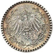 ½ Mark - Wilhelm II type 2 - small shield - Pattern obverse image